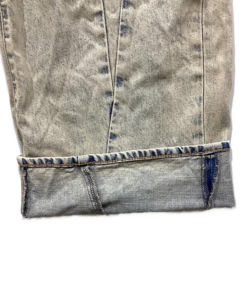 moussy（マウジー）moussy (マウジー) デニムパンツ / CURVED LINE CHEMICAL BAGGY ブルー サイズ:1の古着・服飾アイテム
