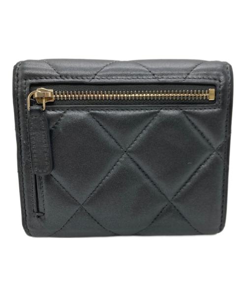CHANEL（シャネル）CHANEL (シャネル) スモールフラップウォレット/マトラッセ メタリックグレーの古着・服飾アイテム