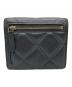 CHANEL (シャネル) スモールフラップウォレット/マトラッセ メタリックグレー：75000円