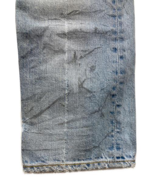 BALMAIN（バルマン）BALMAIN (バルマン) バイカーデニムパンツ ブルー サイズ:W31（78.5cm）の古着・服飾アイテム