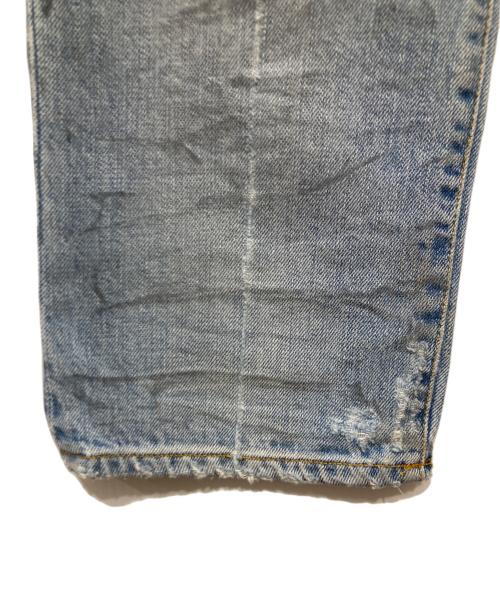 BALMAIN（バルマン）BALMAIN (バルマン) バイカーデニムパンツ ブルー サイズ:W31（78.5cm）の古着・服飾アイテム