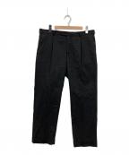 Aquascutumアクアスキュータム）の古着「1タックスラックス」｜ブラック