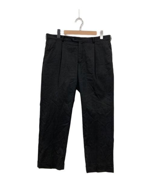 Aquascutum（アクアスキュータム）Aquascutum (アクアスキュータム) 1タックスラックス ブラック サイズ:W36（91cm)の古着・服飾アイテム