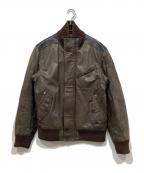 Timberlandティンバーランド）の古着「カウレザージャケット」｜ブラウン