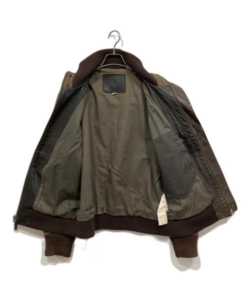 Timberland（ティンバーランド）Timberland (ティンバーランド) カウレザージャケット ブラウン サイズ:Sの古着・服飾アイテム