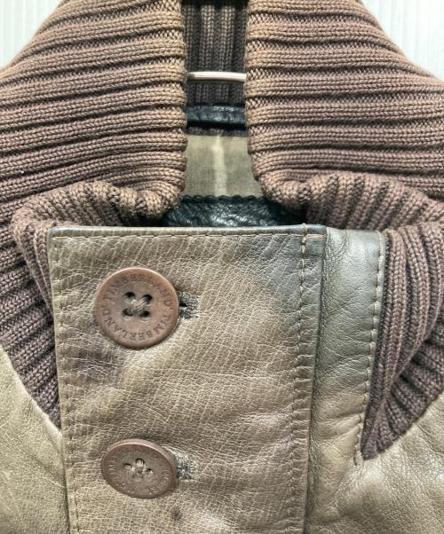 Timberland（ティンバーランド）Timberland (ティンバーランド) カウレザージャケット ブラウン サイズ:Sの古着・服飾アイテム