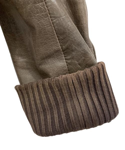 Timberland（ティンバーランド）Timberland (ティンバーランド) カウレザージャケット ブラウン サイズ:Sの古着・服飾アイテム