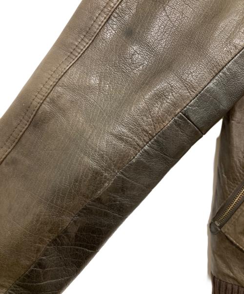 Timberland（ティンバーランド）Timberland (ティンバーランド) カウレザージャケット ブラウン サイズ:Sの古着・服飾アイテム