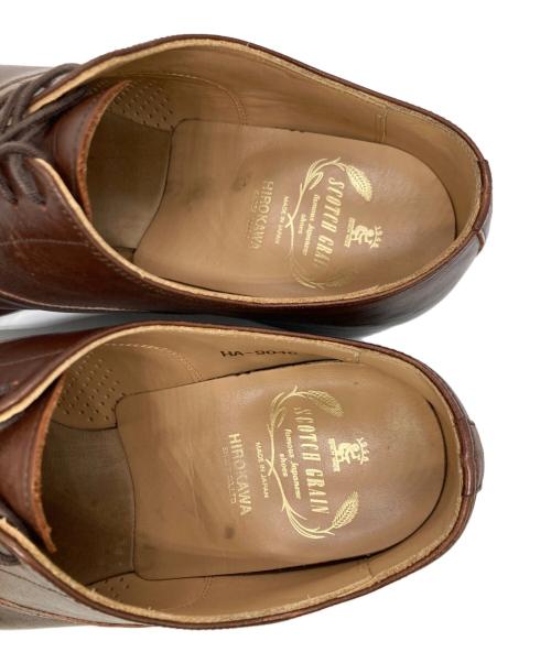 SCOTCH GRAIN（スコッチグレイン）SCOTCH GRAIN (スコッチグレイン) ストレートチップシューズ ブラウン サイズ:25の古着・服飾アイテム