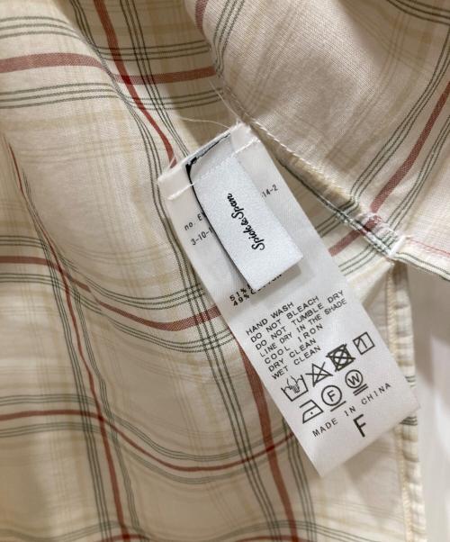 Spick and Span（スピックアンドスパン）Spick and Span (スピックアンドスパン) チェックシャツ ベージュ サイズ:Fの古着・服飾アイテム