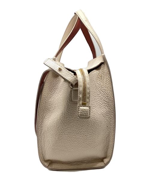Salvatore Ferragamo（サルヴァトーレ フェラガモ）Salvatore Ferragamo (サルヴァトーレ フェラガモ) エイミー 2WAYバッグ ベージュの古着・服飾アイテム