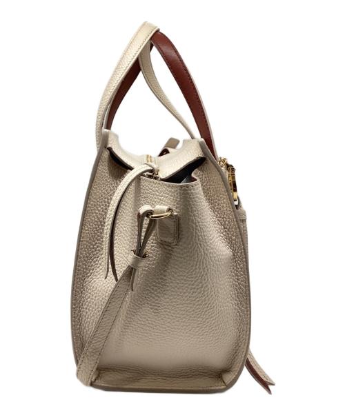 Salvatore Ferragamo（サルヴァトーレ フェラガモ）Salvatore Ferragamo (サルヴァトーレ フェラガモ) エイミー 2WAYバッグ ベージュの古着・服飾アイテム