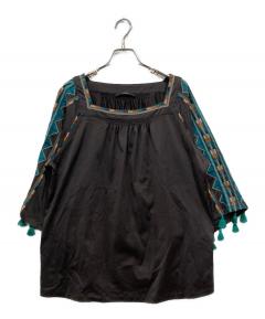 美品☆MARNI☆シルクブラウス☆シルク100%☆マルニ☆サイズ40☆トップス 中古・古着通販】MARNI (マルニ) シルクブラウス ブラック サイズ:40