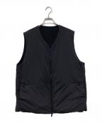 LAMONDラモンド）の古着「リバーシブルダウンベスト」｜ブラック