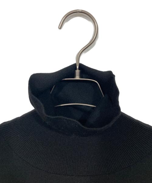 BEARDSLEY（ビアズリー）BEARDSLEY (ビアズリー) ニットコンビギャザーワンピース ブラックの古着・服飾アイテム