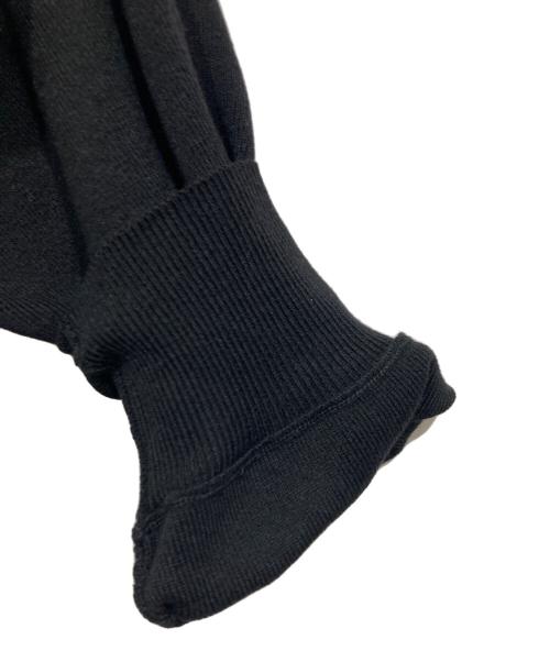 BEARDSLEY（ビアズリー）BEARDSLEY (ビアズリー) ニットコンビギャザーワンピース ブラックの古着・服飾アイテム