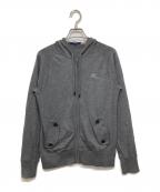 BURBERRY LONDONバーバリーロンドン）の古着「ニットジップパーカー」｜グレー