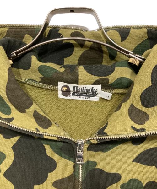 A BATHING APE（ア ベイシング エイプ）A BATHING APE (ア ベイシング エイプ) 1st camo shark full zip hoodie / 1stカモシャークパーカー グリーン サイズ:Ｌ　の古着・服飾アイテム
