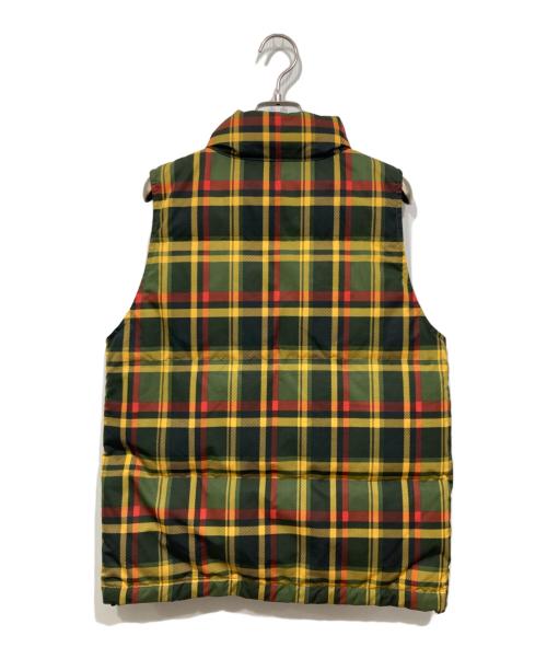 A BATHING APE（ア ベイシング エイプ）A BATHING APE (ア ベイシング エイプ) チェックダウンベスト グリーン サイズ:Sの古着・服飾アイテム