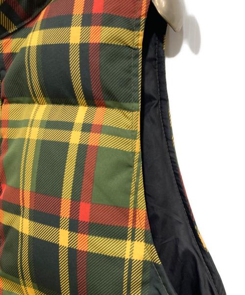 A BATHING APE（ア ベイシング エイプ）A BATHING APE (ア ベイシング エイプ) チェックダウンベスト グリーン サイズ:Sの古着・服飾アイテム