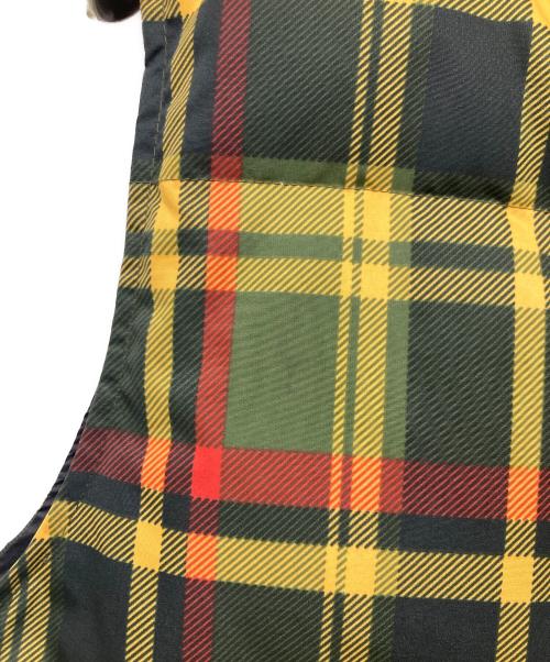 A BATHING APE（ア ベイシング エイプ）A BATHING APE (ア ベイシング エイプ) チェックダウンベスト グリーン サイズ:Sの古着・服飾アイテム
