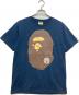 A BATHING APE（ア ベイシング エイプ）の古着「Tシャツ/プリント」｜ネイビー
