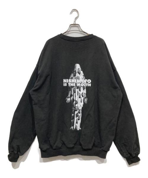 NISHIMOTO IS THE MOUTH（ニシモトイズザマウス）NISHIMOTO IS THE MOUTH (ニシモトイズザマウス) プリントスウェット ブラック サイズ:2XLの古着・服飾アイテム