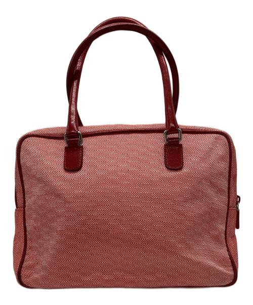 MIU MIU（ミュウミュウ）MIU MIU (ミュウミュウ) リボンハンドバッグ レッドの古着・服飾アイテム