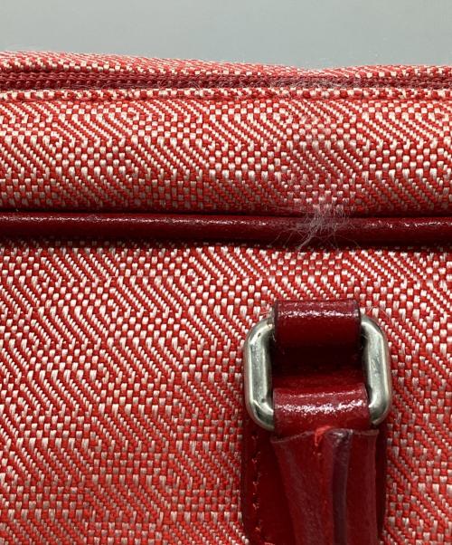 MIU MIU（ミュウミュウ）MIU MIU (ミュウミュウ) リボンハンドバッグ レッドの古着・服飾アイテム