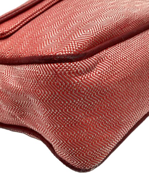 MIU MIU（ミュウミュウ）MIU MIU (ミュウミュウ) リボンハンドバッグ レッドの古着・服飾アイテム