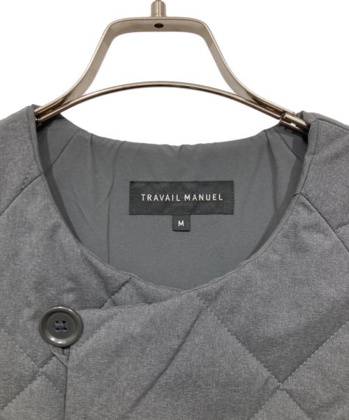 TRAVAIL MANUEL（トラバイユマニュアル）TRAVAIL MANUEL (トラバイユマニュアル) キルティングコート グレー サイズ:Mの古着・服飾アイテム