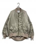 FRAMeWORKフレームワーク）の古着「ナイロンツイルMA-1」｜ベージュ