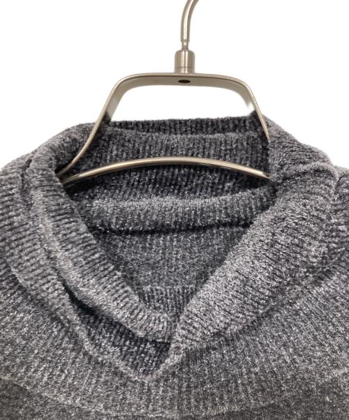 UN3D.（アンスリード）UN3D. (アンスリード) ベロアタートルネックニット グレー サイズ:38の古着・服飾アイテム