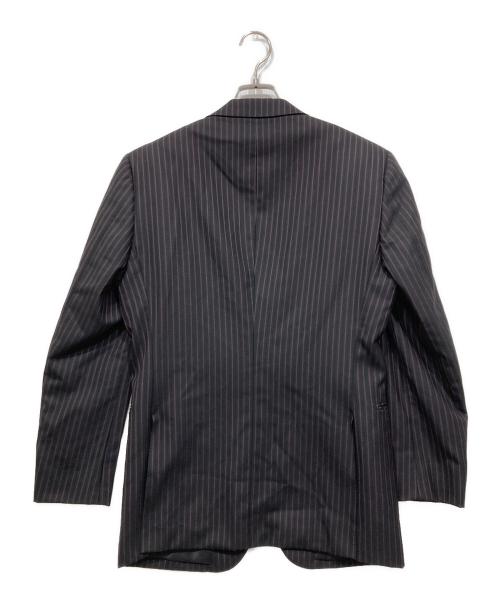 BURBERRY BLACK LABEL（バーバリーブラックレーベル）BURBERRY BLACK LABEL (バーバリーブラックレーベル) ストライプスーツ ブラック サイズ:38Rの古着・服飾アイテム