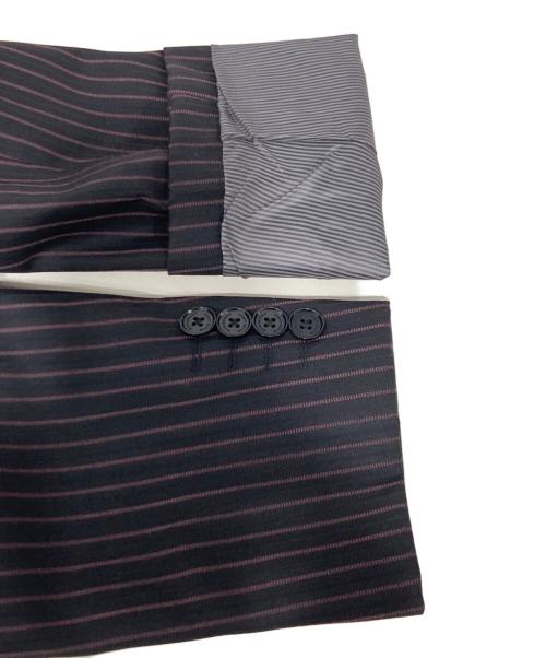 BURBERRY BLACK LABEL（バーバリーブラックレーベル）BURBERRY BLACK LABEL (バーバリーブラックレーベル) ストライプスーツ ブラック サイズ:38Rの古着・服飾アイテム