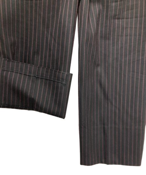 BURBERRY BLACK LABEL（バーバリーブラックレーベル）BURBERRY BLACK LABEL (バーバリーブラックレーベル) ストライプスーツ ブラック サイズ:38Rの古着・服飾アイテム