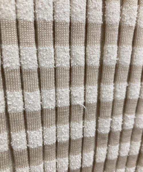 THE PAUSE（ザポーズ）THE PAUSE (ザポーズ) 2wayワイドリブチェックスカート アイボリー サイズ:Fの古着・服飾アイテム