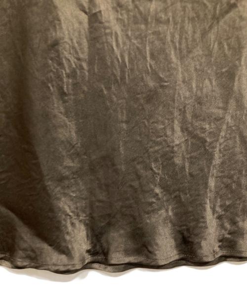 Noble（ノーブル）Noble (ノーブル) ナローAラインサテンスカート ブラウン サイズ:表記無しの古着・服飾アイテム