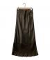 Noble (ノーブル) ナローAラインサテンスカート ブラウン サイズ:表記無し：4000円
