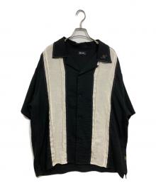 SUBCIETY（サブサエティ）の古着「Hand stitch panel shirt」｜ブラック