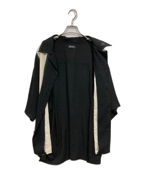 SUBCIETY（サブサエティ）SUBCIETY (サブサエティ) Hand stitch panel shirt ブラック サイズ:Lの古着・服飾アイテム