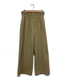 JOURNAL STANDARD（ジャーナルスタンダード）の古着「ナイロンストレッチワイドパンツ」｜ベージュ