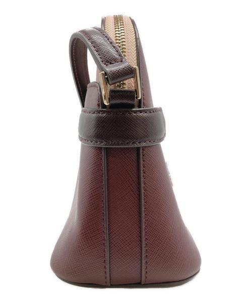 Kate Spade（ケイトスペード）Kate Spade (ケイトスペード) ショルダーバッグ ボルドー×ピンクの古着・服飾アイテム