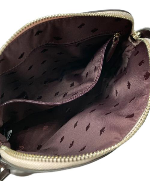 Kate Spade（ケイトスペード）Kate Spade (ケイトスペード) ショルダーバッグ ボルドー×ピンクの古着・服飾アイテム