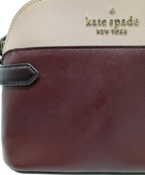 Kate Spade（ケイトスペード）Kate Spade (ケイトスペード) ショルダーバッグ ボルドー×ピンクの古着・服飾アイテム