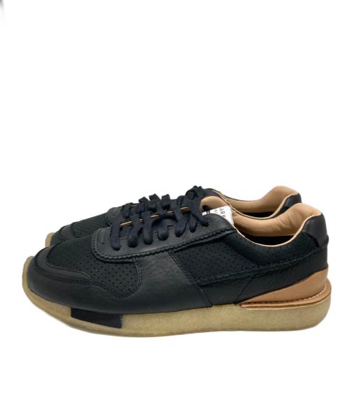 CLARKS（クラークス）CLARKS (クラークス) レザースニーカー ブラック サイズ:26.5cmの古着・服飾アイテム