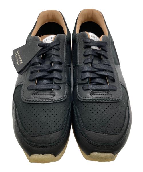CLARKS（クラークス）CLARKS (クラークス) レザースニーカー ブラック サイズ:26.5cmの古着・服飾アイテム