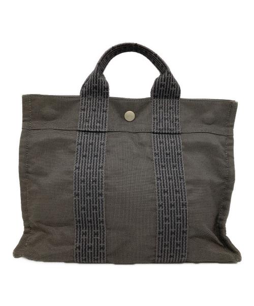 HERMES（エルメス）HERMES (エルメス) キャンバストートバッグ/エールライン PM グレーの古着・服飾アイテム