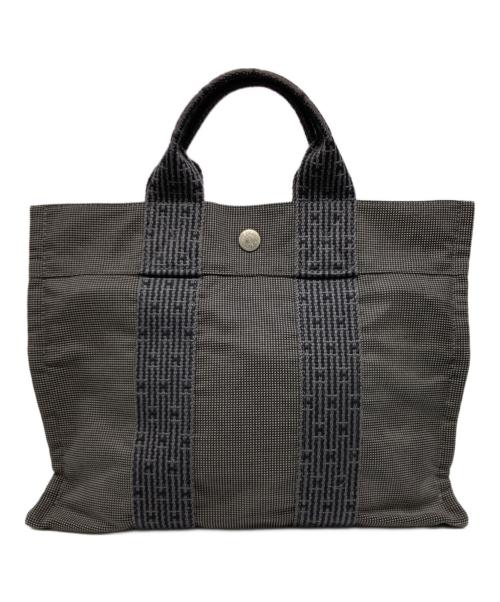 HERMES（エルメス）HERMES (エルメス) キャンバストートバッグ/エールライン PM グレーの古着・服飾アイテム