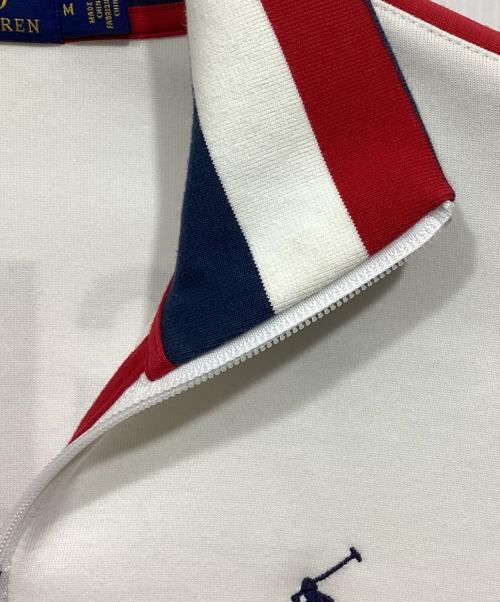 POLO RALPH LAUREN（ポロ・ラルフローレン）POLO RALPH LAUREN (ポロ・ラルフローレン) トラックジャケット ホワイト サイズ:Mの古着・服飾アイテム